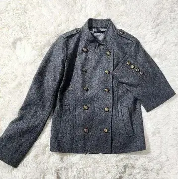 헤더 나폴레옹 코트 자켓 M 사이즈 블랙