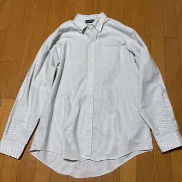 90s~ Lands' End 스트라이프 긴팔 셔츠