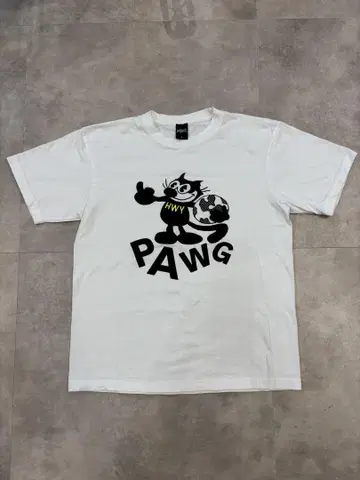 레어 즉완매 PAWG 'FTW' T셔츠 WHITE NEON YELLOW