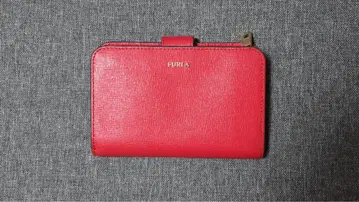 FURLA 이단 접이식 지갑 빨간색