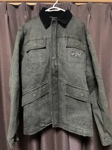 BILLABONG 그레이 밀리터리 자켓
