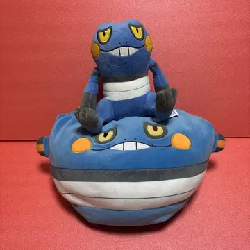 포켓몬 그렉 봉제 인형과 비즈 쿠션 (중고품)