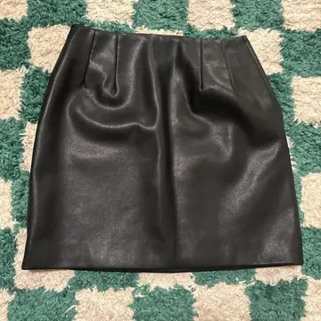MOUSSY 인조 가죽 미니 스커트 타이트 스커트