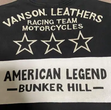 Vanson Leathers 바이커 긴팔 T셔츠
