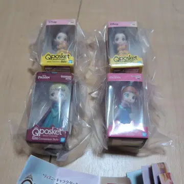 디즈니 Qposket 큐포스켓 미니어처 컬렉션 4체 세트
