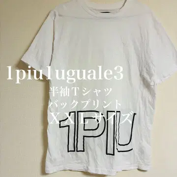 [ 인기 ] 1piu1uguale3 반팔 T셔츠 화이트 XXL 사이즈