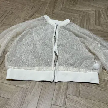 새상품 레이스 블루종
