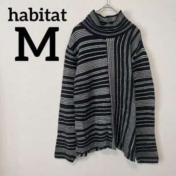 하나뿐인 habitat [ M ] 스트라이프 터틀넥 스웨터