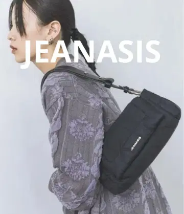 JEANASIS 퍼 나일론 2wayBAG 블랙 핸드 숄더