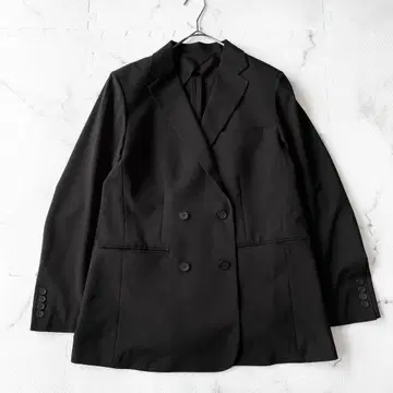새상품급 유니클로 C UNIQLOC 감동 더블 자켓 릴랙스 핏 블랙