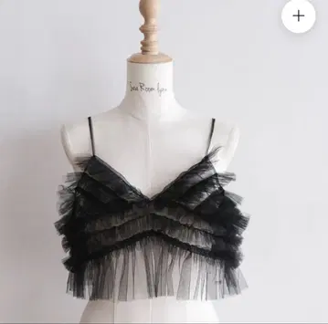 미사용 새상품 시루무린 Tulle Frill sheer 뷔스티에
