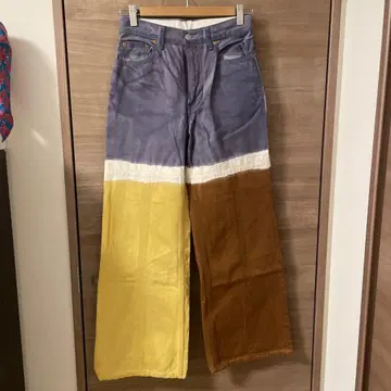 코토하 요코자와 멀티 컬러 와이드 레그 팬츠