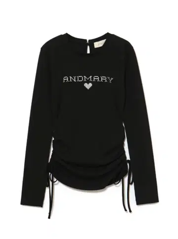 andmary dot mary 로고 탑 블랙