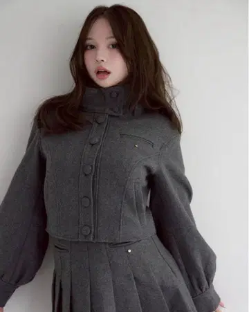 [매장 구매/새상품] ANDMARY Zoey 스탠드 넥 재킷
