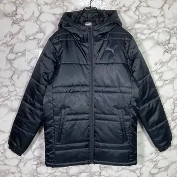 새상품급 PUMA 푸마 (M) 로고 자수 충전솜 다운 자켓 블랙