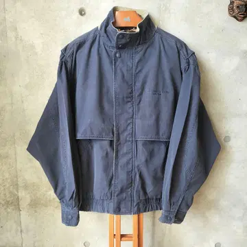 90s GEAR 유로 빈티지 크롭 블루종 빅 사이즈
