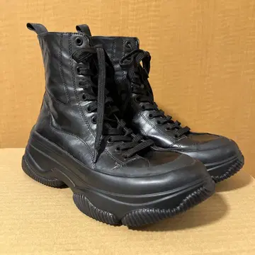 ZARA 자라 컴뱃 부츠 레이스업 통굽 블랙 24.5cm