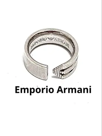 Emporio Armani 실버 오픈링 반지 10호
