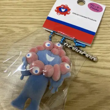 미야쿠미야쿠 입체 PVC 키링 플레이트 포함 플로키