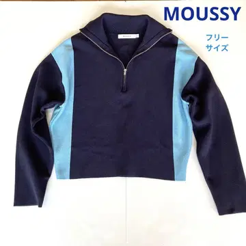 moussy 하프 지퍼 프리 사이즈