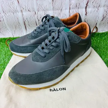 [ 착용1회] hAlon 아론 가죽 스니커즈 통굽 26