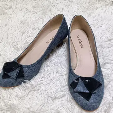 새상품급 BARCLAY 버클레이 블루 펌프스 23.0cm