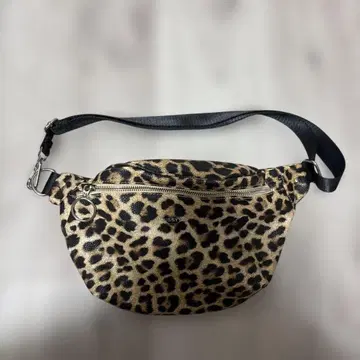 MOUSSY 가방 레오파드 무늬 바디백 조절 가능 스트랩
