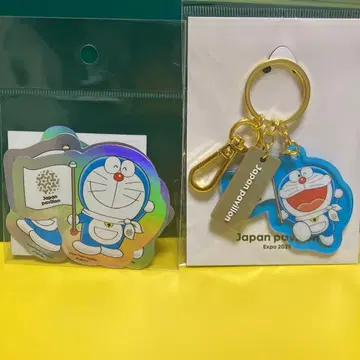 2025 오사카 간사이 만박 일본관 한정판 도라에몽 키링 스티커