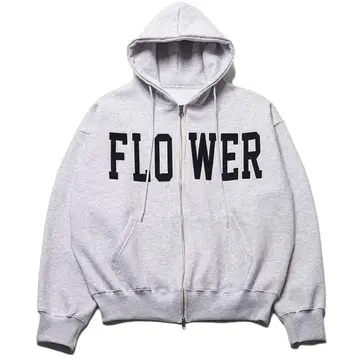 HAVISM FLOWER ZIP UP HOOD