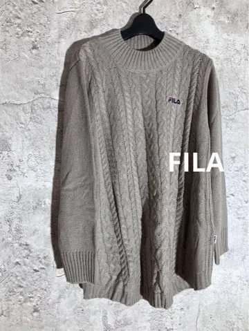 미사용 새상품 택 포함 FILA 클래식 굵은 케이블 니트 스웨터