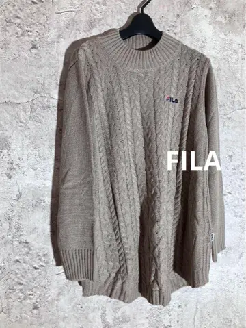 미사용 새상품 택 포함 FILA 클래식 굵은 케이블 니트 스웨터