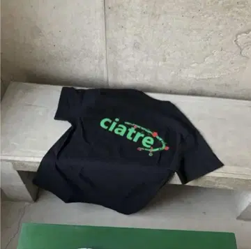ciatre flower logo tee L size 장미 블랙