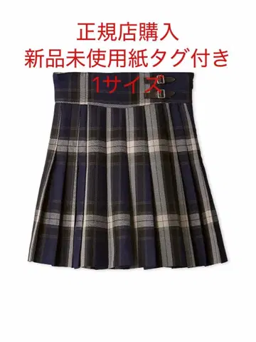 스나이델 플리츠 스카숏 팬츠 네이비 NVY