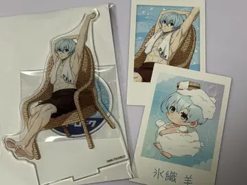 블루 록 효리 양 극락탕 아크릴 스탠드 폴라로이드풍 카드