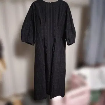 OPAQUE.CLIP 블랙 롱 원피스