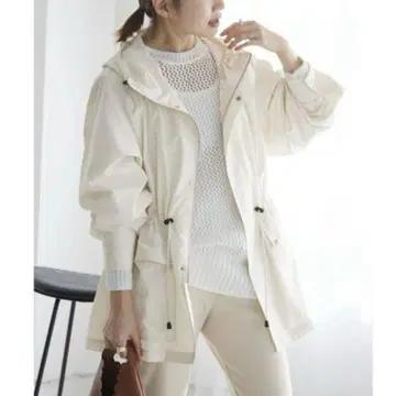 IENA 웨더 후드 블루종 36 내추럴