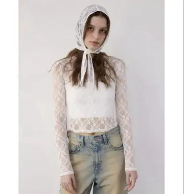 Ngm.S LACE TOPS 화이트 나고미
