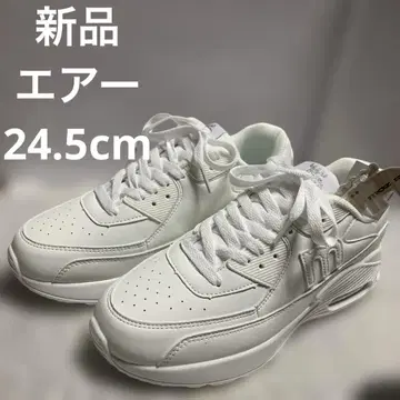 [ MOZ 24-5cm ] 화이트 확실한 에어 밑창 심플한 디자인