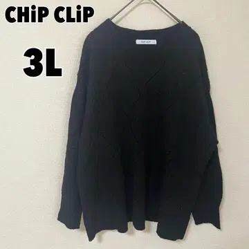 CHiP CLiP 칩 클립 하트 메쉬 BIG 풀오버 니트