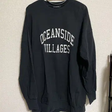 OCEANSIDE VILLAGES 블랙 스웨트 셔츠