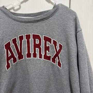 AVIREX 그레이 맨투맨 트레이닝복