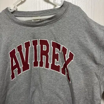 AVIREX 그레이 맨투맨 트레이닝복