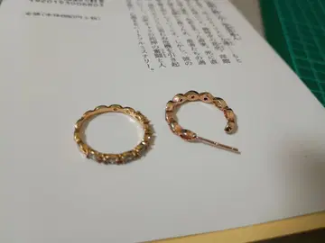 귀걸이와 스와로브스키 반지