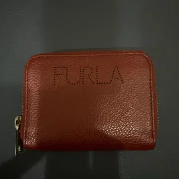FURLA 빨간색 가죽 카드 케이스