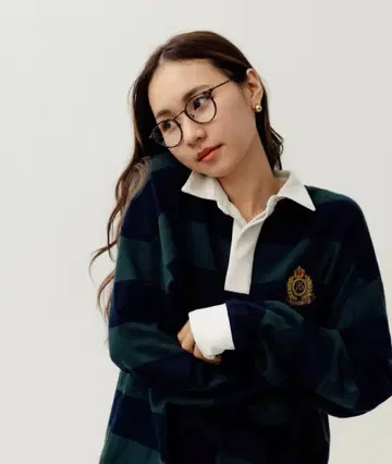 RANDEBOO 보더 피케 셔츠 라거 엠블럼
