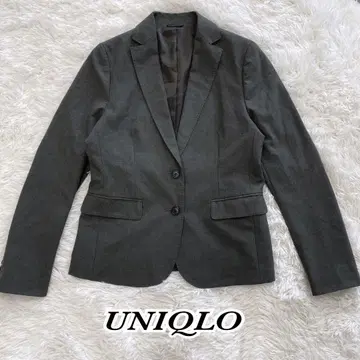 유니클로 테일러드 자켓 새상품급 M 그레이 출퇴근 인기