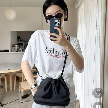 POIK 미디엄 드로우 스트링 숄더백