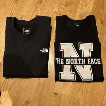 THE NORTH FACE 트레이닝복, 7부 소매 T셔츠
