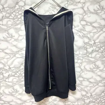 세일러 카라 블루종 후드티 빅 실루엣