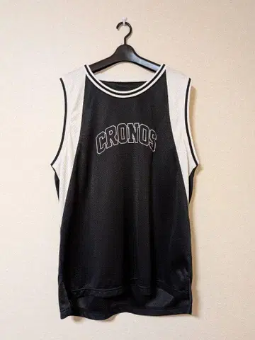 크로노스 메쉬 탱크탑 L 사이즈 남성용! CRONOS 블랙